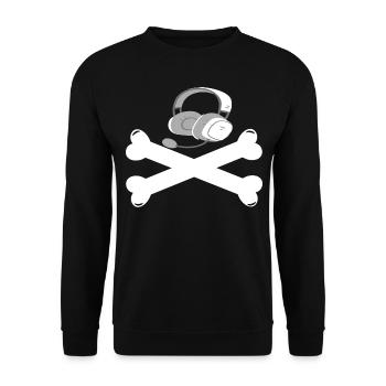 Gaming Retro Gift Idea - Unisex Sweatshirt - black - Front - Alina (178cm) & Michal (187cm)