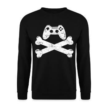 Idée cadeau rétro de jeu - Sweat-shirt Unisexe - noir - Devant - Alina (178cm) & Michal (187cm)