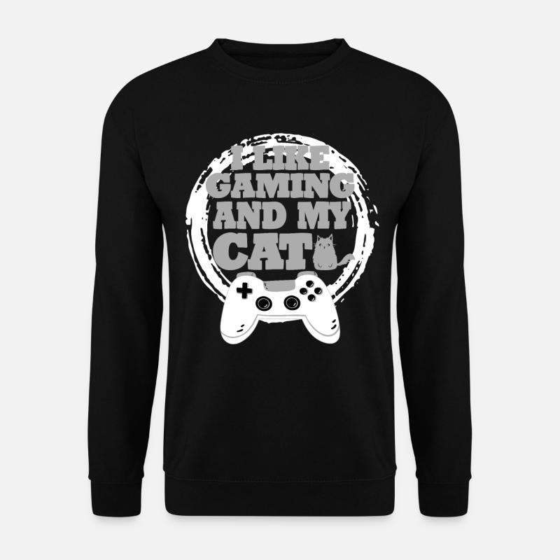 Gaming Cat Gift Idea - Unisex Sweatshirt - black