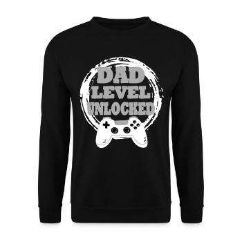 Daddy Gaming Retro Idée cadeau - Sweat-shirt Unisexe - noir - Devant - Alina (178cm) & Michal (187cm)