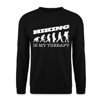 Tenue de plein air amusante pour les randonneurs - Sweat-shirt Unisexe - noir - Devant - Alina (178cm) & Michal (187cm)