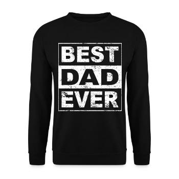 Tenue Retro Papa pour la fête des pères - Sweat-shirt Unisexe - noir - Devant - Alina (178cm) & Michal (187cm)