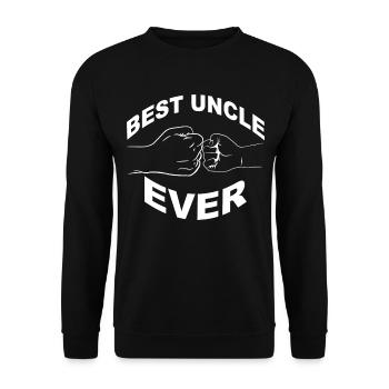 Oncle neveu nièce idée cadeau disant - Sweat-shirt Unisexe - noir - Devant - Alina (178cm) & Michal (187cm)