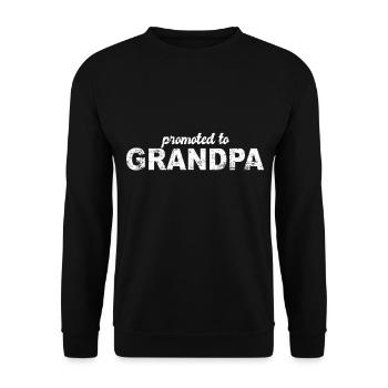 Grand-père grands-parents idée cadeau disant - Sweat-shirt Unisexe - noir - Devant - Alina (178cm) & Michal (187cm)