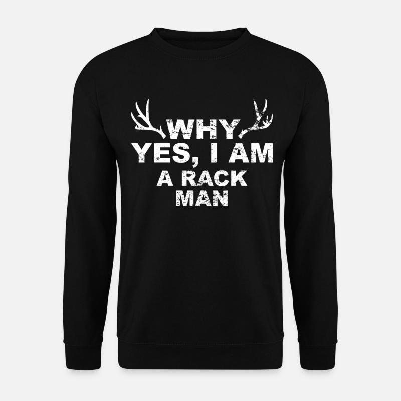 Jäger Jagt.Hirsch Geschenkidee - Unisex Pullover - Schwarz