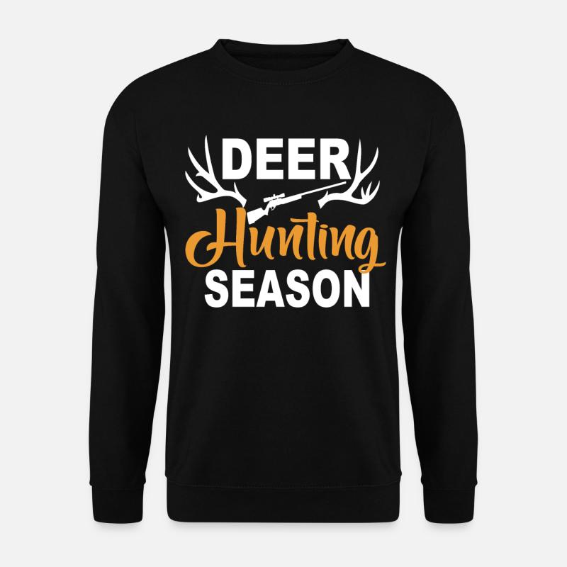 Jäger Jagt.Hirsch Geschenkidee - Unisex Pullover - Schwarz