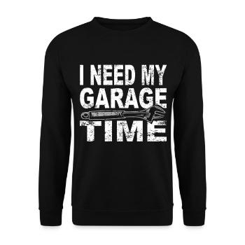 Idée cadeau de voiture mécanique - Sweat-shirt Unisexe - noir - Devant - Alina (178cm) & Michal (187cm)