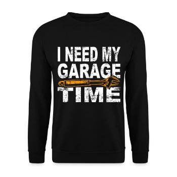 Idée cadeau de voiture mécanique - Sweat-shirt Unisexe - noir - Devant - Alina (178cm) & Michal (187cm)