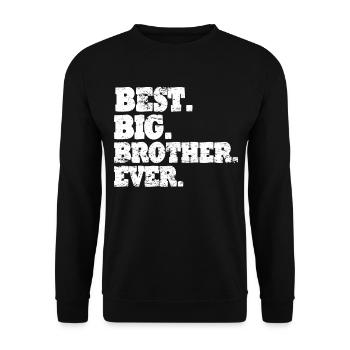 Big brother sibling family - Unisex Sweatshirt - black - Front - Alina (178cm) & Michal (187cm)