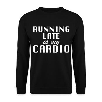 laufen running geschenkidee - Unisex Pullover - Schwarz - Vorne - Alina (178cm) & Michal (187cm)