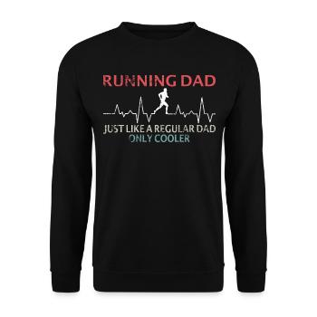 laufen running geschenkidee - Unisex Pullover - Schwarz - Vorne - Alina (178cm) & Michal (187cm)