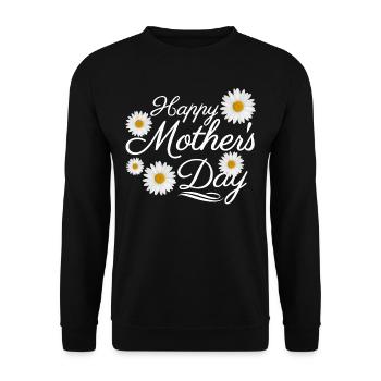 Bonne fête des mères - Sweat-shirt Unisexe - noir - Devant - Alina (178cm) & Michal (187cm)