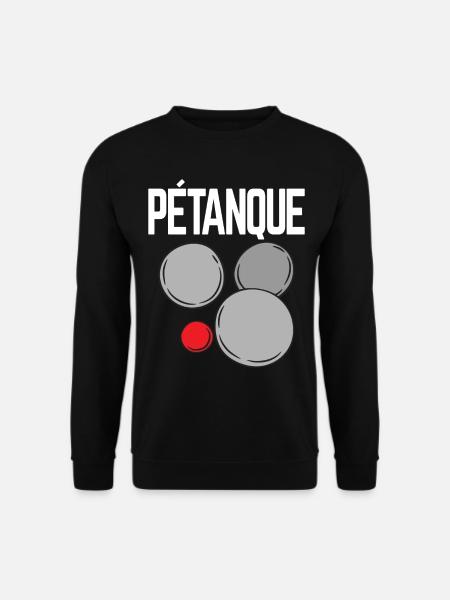 Boule Kugeln für Bouler Boules Set und Petanque - Unisex Pullover - Schwarz