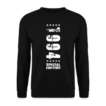 Geburtstag Geschenkidee 1994 - Unisex Pullover - Schwarz - Vorne - Alina (178cm) & Michal (187cm)