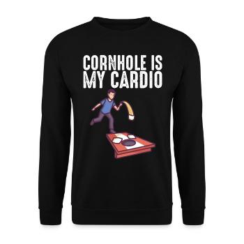 Pickleball Racket Pickle Ball I Dont Alway Play - Unisex Sweatshirt - black - Front - Alina (178cm) & Michal (187cm)