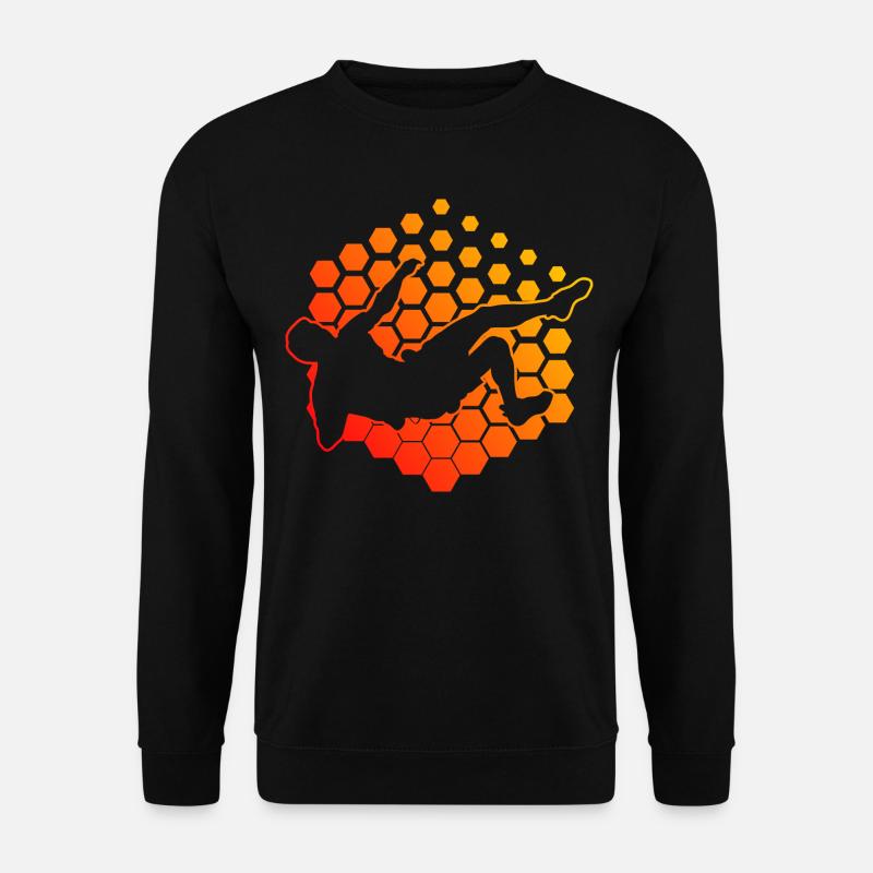 Damen Klettern Climbing Kletterer Boulder - Unisex Pullover - Schwarz