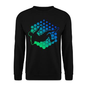 Escalade Bloc Grimpeur Hommes Escalade de bloc - Sweat-shirt Unisexe - noir - Devant - Alina (178cm) & Michal (187cm)