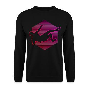 Women's Bouldering Bouldering Bouldering Climbing - Unisex Sweatshirt - black - Front - Alina (178cm) & Michal (187cm)