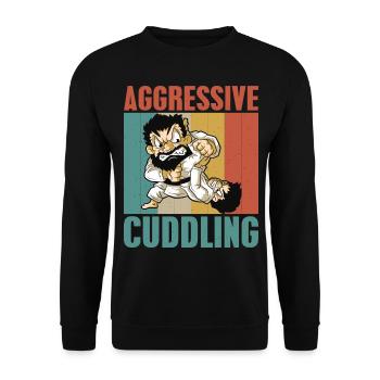 Gaga Ball Dodgeball Gagaball Player Gaga Ball - Unisex Sweatshirt - black - Front - Alina (178cm) & Michal (187cm)