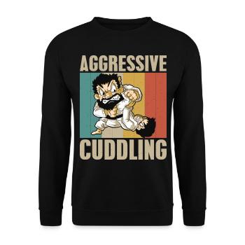 Gaga Ball Dodgeball Gagaball Player Gaga Ball - Unisex Sweatshirt - black - Front - Alina (178cm) & Michal (187cm)