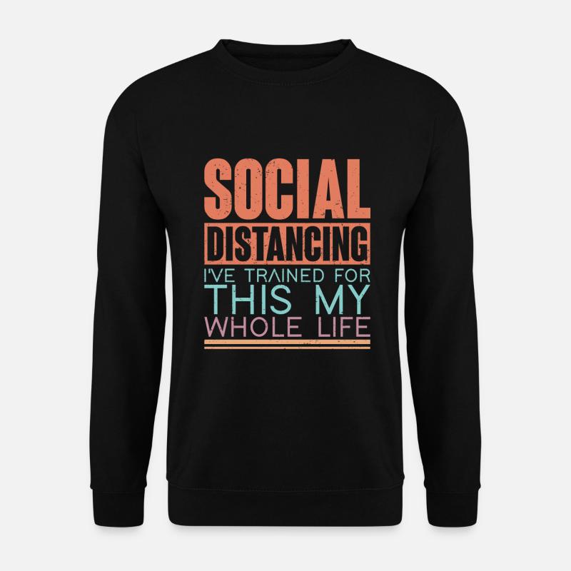 Social Distancing - Unisex Pullover - Schwarz