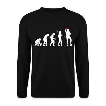 Evolution Schiedsrichter Fußball Schiri - Unisex Pullover - Schwarz - Vorne - Alina (178cm) & Michal (187cm)