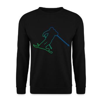 Ski Freestyle Ski Jumping Herren Freestyle Ski - Unisex Pullover - Schwarz - Vorne - Alina (178cm) & Michal (187cm)