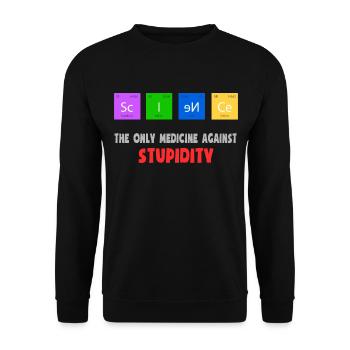 Chemie Elemente Wissenschaft | Chemie Geschenk - Unisex Pullover - Schwarz - Vorne - Alina (178cm) & Michal (187cm)