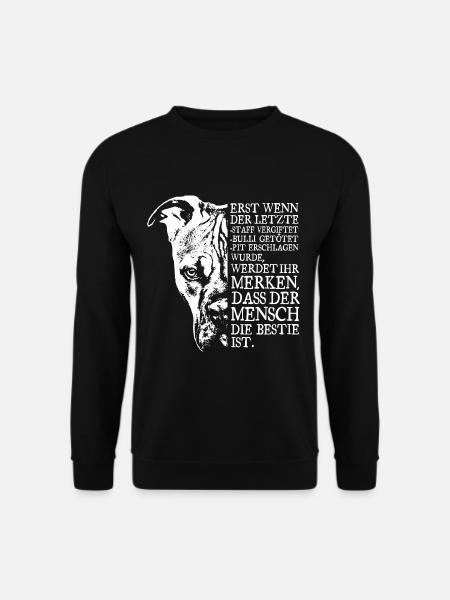 Der Mensch ist die Bestie - Unisex Pullover - Schwarz