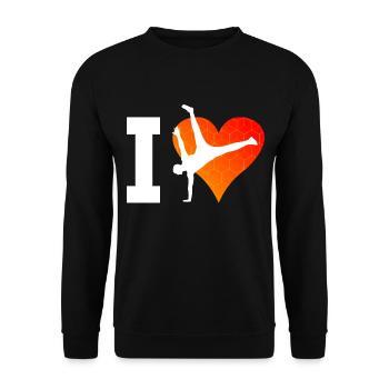 Bgirl Break Dance Femmes Hiphop Breakdance - Sweat-shirt Unisexe - noir - Devant - Alina (178cm) & Michal (187cm)