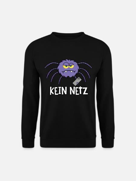 Spinne kein Netz - Unisex Pullover - Schwarz