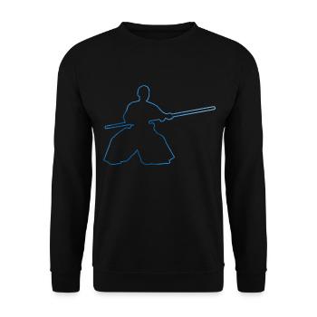 Kampfsport Aikido Herren Aikidoka Damen Martial Ar - Unisex Pullover - Schwarz - Vorne - Alina (178cm) & Michal (187cm)