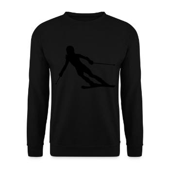 Ski masculin Sports d’hiver Skieurs - Sweat-shirt Unisexe - noir - Devant - Alina (178cm) & Michal (187cm)