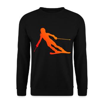 Sports d’hiver Skieurs Ski Femmes Ski - Sweat-shirt Unisexe - noir - Devant - Alina (178cm) & Michal (187cm)
