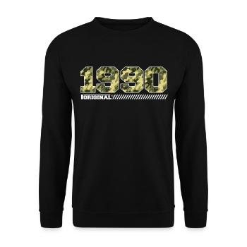 Cadeau d’anniversaire 1990 Vintage 1990 Army - Sweat-shirt Unisexe - noir - Devant - Alina (178cm) & Michal (187cm)