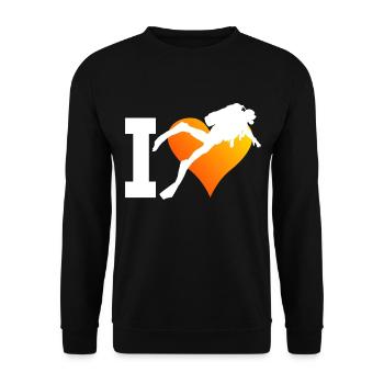 Plongée sous-marine Plongée libre Plongeurs - Sweat-shirt Unisexe - noir - Devant - Alina (178cm) & Michal (187cm)