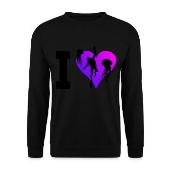 Plongeurs Plongeurs Plongée Hommes Plongée Libre - Sweat-shirt Unisexe - noir - Devant - Alina (178cm) & Michal (187cm)