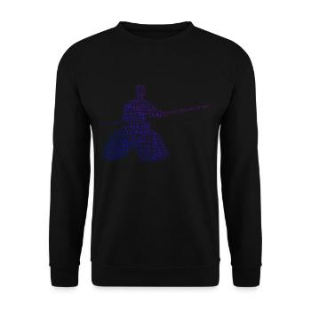 Men's Women's Martial Arts Aikido Martial Arts - Unisex Sweatshirt - black - Front - Alina (178cm) & Michal (187cm)