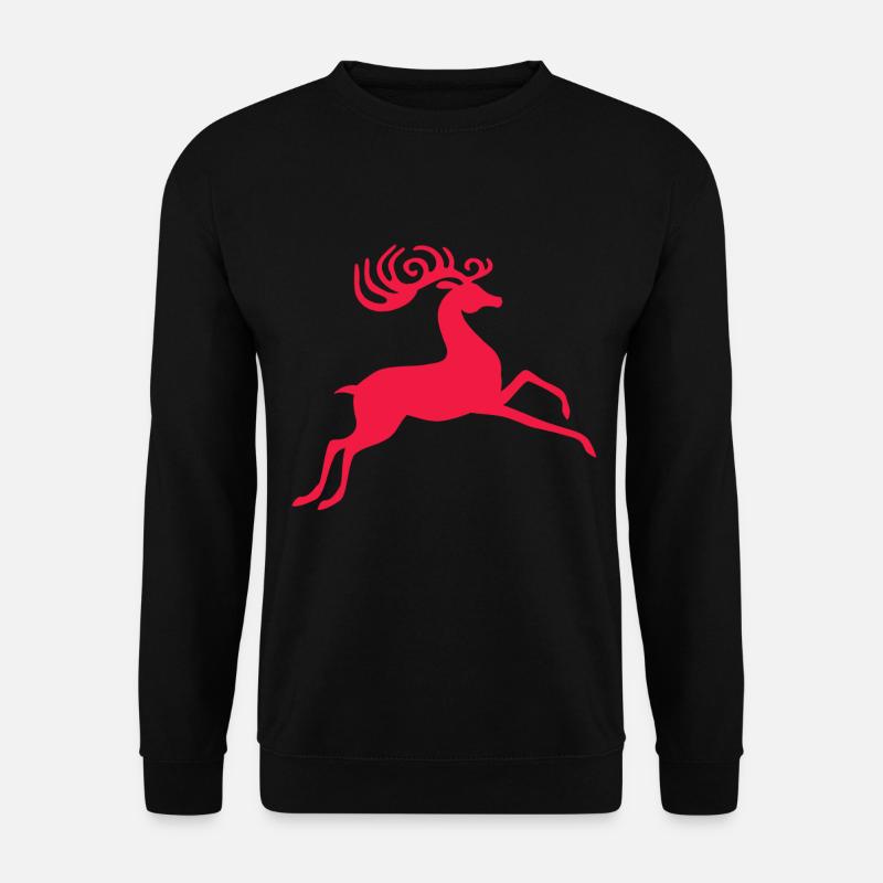 reindeer - Unisex Sweatshirt - black