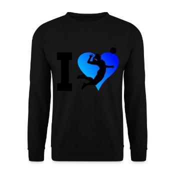 Volleyball masculin Volleyball féminin Spi - Sweat-shirt Unisexe - noir - Devant - Alina (178cm) & Michal (187cm)