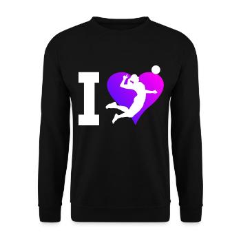 Volleyball Volleyball féminin Hommes - Sweat-shirt Unisexe - noir - Devant - Alina (178cm) & Michal (187cm)