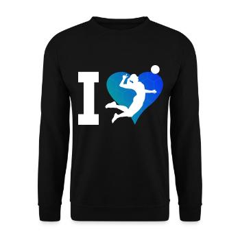 Volleyball masculin Volleyball féminin Spi - Sweat-shirt Unisexe - noir - Devant - Alina (178cm) & Michal (187cm)