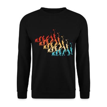Paddle Tennis Paddle Racket Paddle Men - Unisex Sweatshirt - black - Front - Alina (178cm) & Michal (187cm)