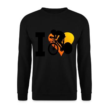 Vélo de route Femmes Cyclisme sur route Cyclisme sur route - Sweat-shirt Unisexe - noir - Devant - Alina (178cm) & Michal (187cm)