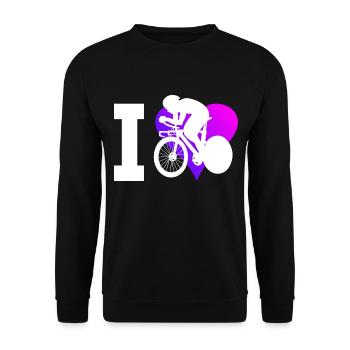 Vélo de route Vélo de route Hommes Cyclisme sur route - Sweat-shirt Unisexe - noir - Devant - Alina (178cm) & Michal (187cm)