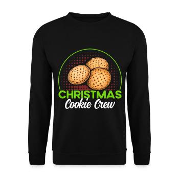 Cookie Baking Crew Christmas Bakery Gingerbread - Unisex Sweatshirt - black - Front - Alina (178cm) & Michal (187cm)