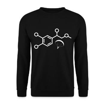 Adrenalin Paragleiten - Unisex Pullover - Schwarz - Vorne - Alina (178cm) & Michal (187cm)