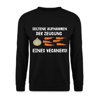 Zeugung eines Veganers - Unisex Pullover - Schwarz - Vorne - Alina (178cm) & Michal (187cm)