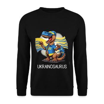 Ukraine - Unisex Pullover - Schwarz - Vorne - Alina (178cm) & Michal (187cm)