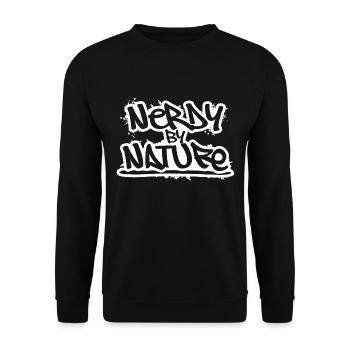 Nerdy by Nature - Unisex Sweatshirt - black - Front - Alina (178cm) & Michal (187cm)